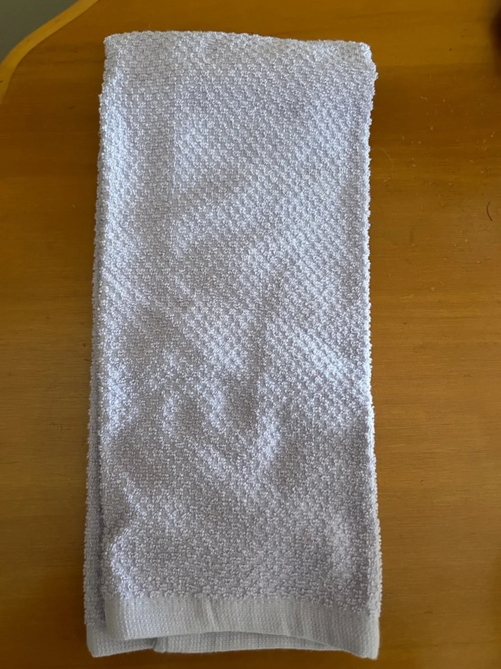 White Embroidered Flamingo Hand Towel
